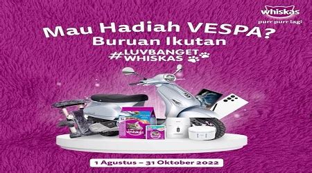 Kompetisi Whiskas Purplelicious Berhadiah Vespa Lx Pemburukuis