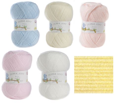 Baby 4 Ply Knitting Acrylic Yarn James Brett 100g Supersoft Wool 1 Or 5