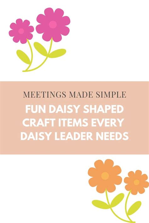 Daisy Troop Activities: Fun Daisy Shapes for Girl Scout Crafts