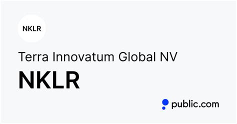 Buy NKLR Stock – NKLR Stock Quote Today & Investment Insights - Public.com