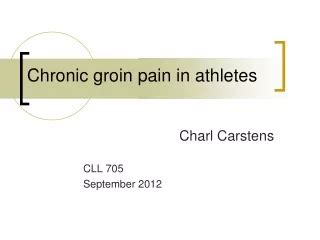 PPT Groin Injuries And Problems PowerPoint Presentation Free