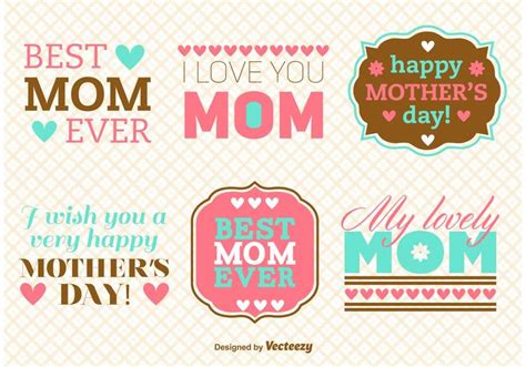 Mother's Day Message Vectors 90130 Vector Art at Vecteezy