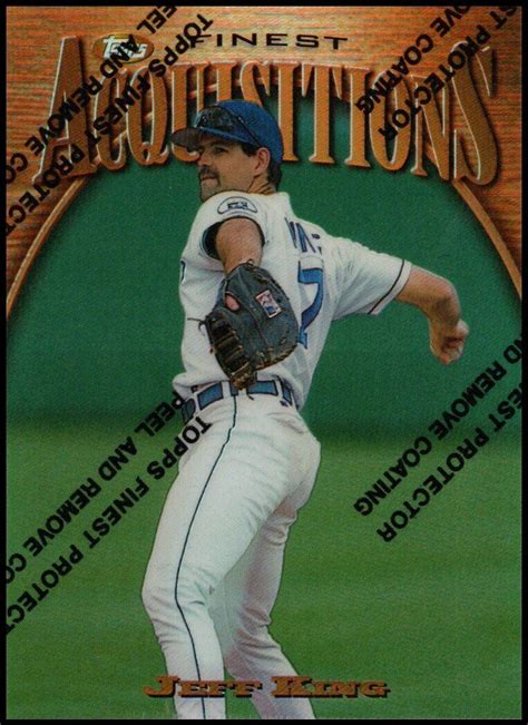 1997 Topps Finest Common Bronze Refractor 244 Jeff King For Sale