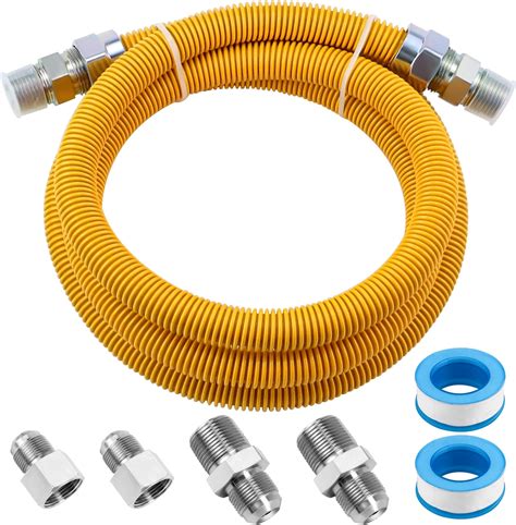 Amazon Ami Parts Flexible Gas Line Kit Yellow Coated Gas Hose