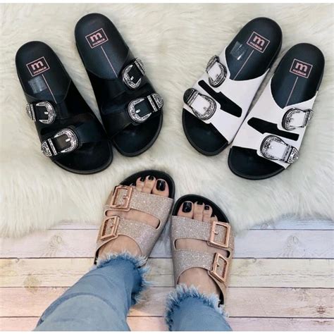 Papete Feminina Slide Moleca Fivela Birken Shopee Brasil