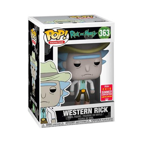 Rick And Morty Funko Pop Vinyl 363 Western Rick Sdcc Exc Geekvault