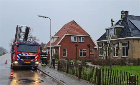 Brandweer Haulerwijk Rukt Uit Voor Schoorsteenbrand 112Marum