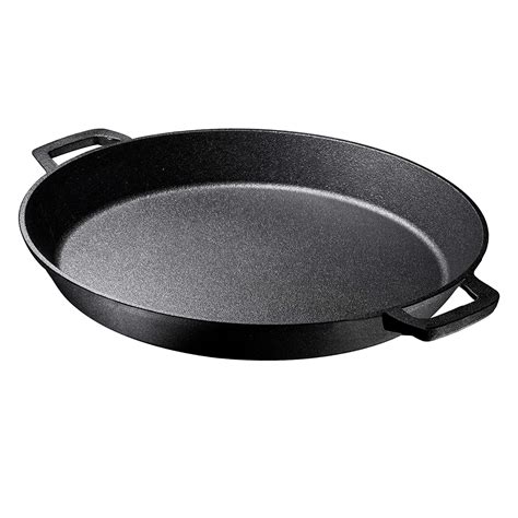 Snapklik Bruntmor Pre Seasoned Cast Iron 16 Inch Skillet Dual