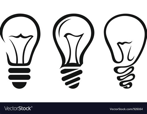 Light bulb Royalty Free Vector Image - VectorStock