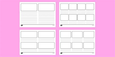 3 Panel Storyboard Template Blank Template Twinkl