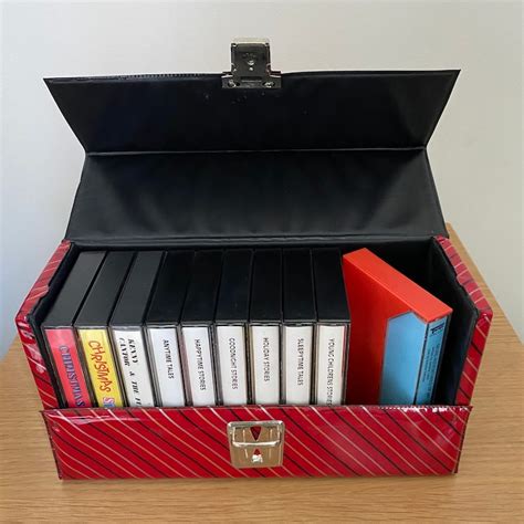 1980s Vintage Vinyl Cassette Tape Storage Case Etsy