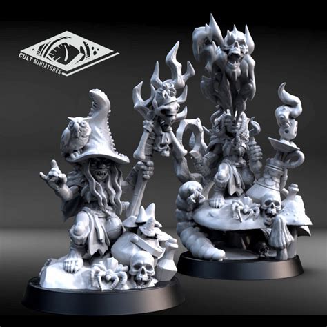 3D Printable Goblin Night Witch by Cult Miniatures