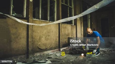 Forensic Science Crime Scene Stock Photo - Download Image Now - Adult ...