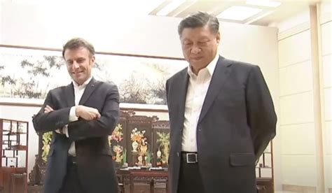 Macron Se Babea Con La Visita De Xi Jinping A Francia