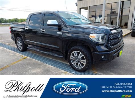 Midnight Black Metallic Toyota Tundra Platinum Crewmax X