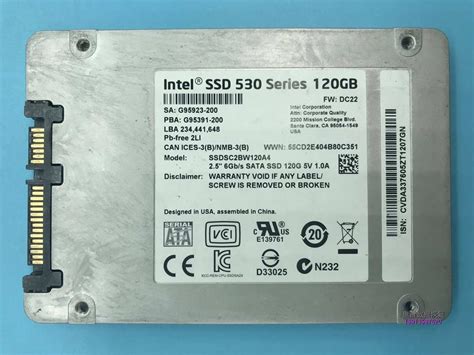 成功修复英特尔530 SSDSC2BW120A4掉盘无法识别开机卡LOGO界面无法读取数据完美恢复成功 | 苏州数据恢复-盘首专注于SSD固态数据恢复