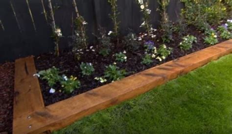 Timber Garden Edging, Wooden Garden Borders, Landscape Timber Edging ...