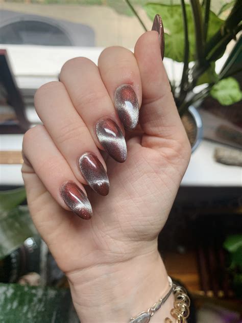 A Little Brown Cat Eye To Kick Off The Fall🤎🍂 Rnails