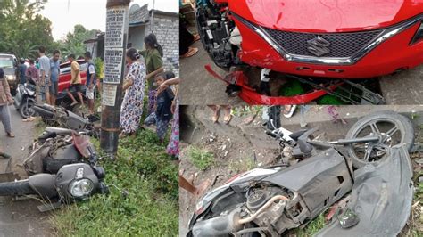 Mobil Vs Sepeda Motor Di Jalan Raya Kalumata Ngade 3 Orang Dilarikan