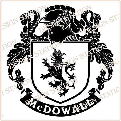 McDowall Family Crest Vector Graphic - My Personal Jewellery