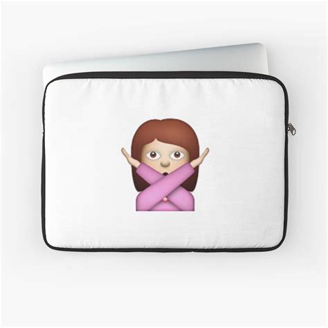 "Crossed Arms Emoji" Laptop Sleeve by rosiestelling | Redbubble