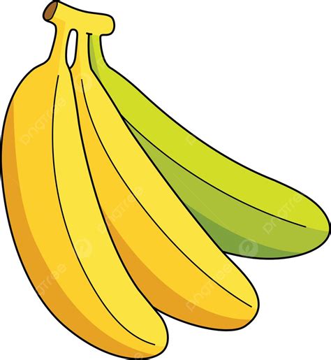 Banane Fruit Dessin Anim Couleur Clipart Illustration Enfants