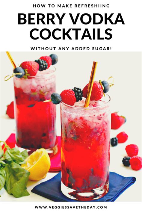 Berry Vodka Cocktails (Sugar-Free) | Recipe | Sugar free alcoholic drinks, Sugar free cocktails ...