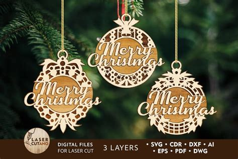 Christmas Ball Bundle Multilayer Laser Cut Files 1622892