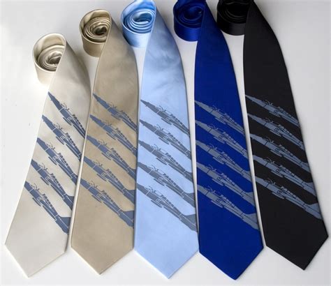 Plane Stripe Silkscreen Silk Necktie Fighter Jet Print Steel Etsy