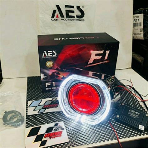 Jual Projector Biled Aes F New W Inch Bluelens Dual Chip Led