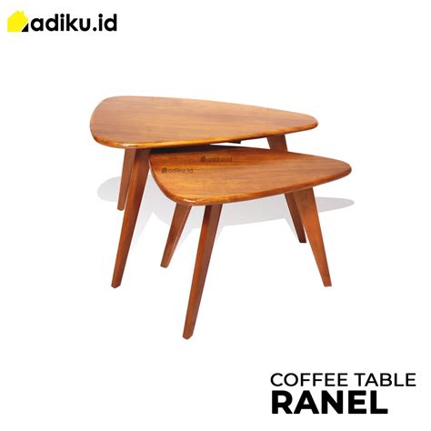 Jual Adiku Rannel Meja Kopi Minimalis Coffee Table Shopee Indonesia