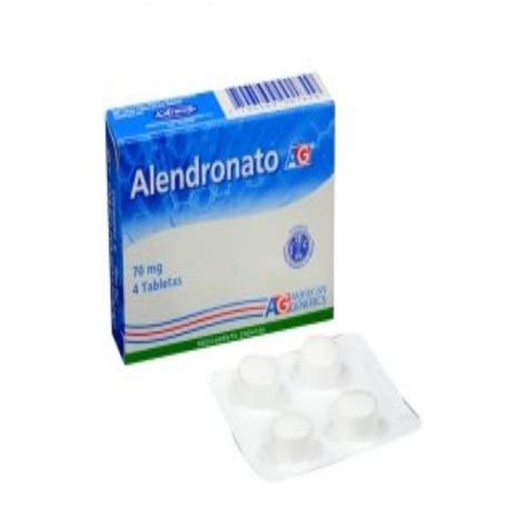 Alendronato 70 Mg 4 Tabletas Ag Tu Droguería en Línea