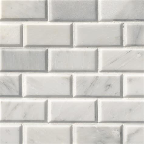 White Mosaic Floor Tile LaurensThoughts.com - Simple Ideas