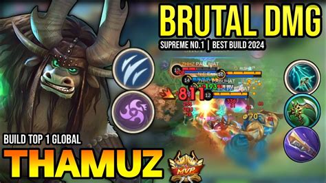 Thamuz Best Build 2024 Build Top Global Thamuz Gameplay Mobile