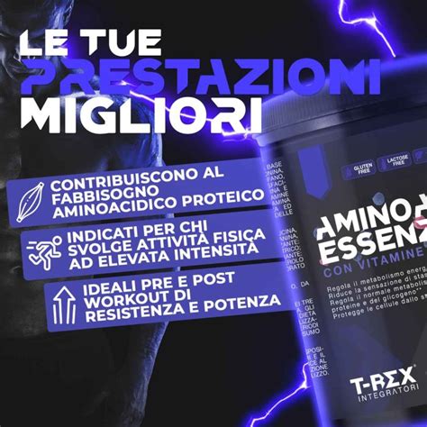 Aminoacidi Essenziali Polvere T Rex Integratori