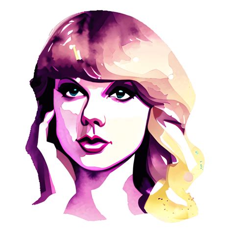 Lover By Taylor Swift Watercolor Illustration With Sequins · Creative