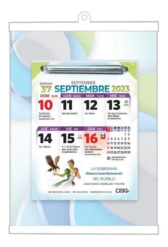 Calendario Exfoliador De Pared Semanal 2023