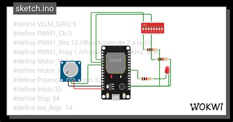 UNIDAD 2 MOTORES DC Wokwi ESP32 STM32 Arduino Simulator