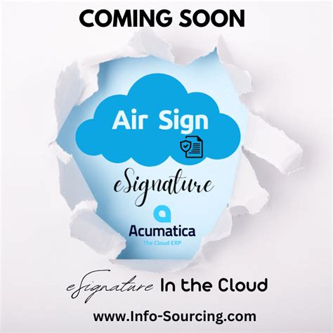 Remote Signing Made Easy Airsign Acumatica Cloud Erp Infosourcing