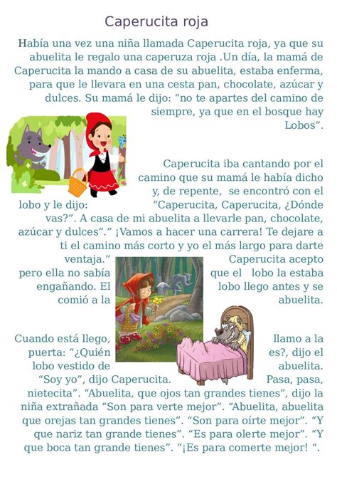 Caperucita Roja Cuento Books Preschool Christmas Crafts Language