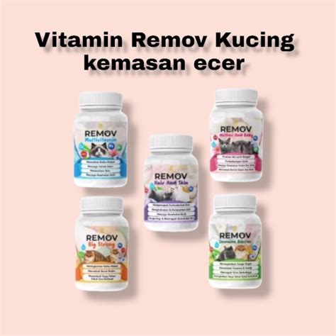 Jual Vitamin Remov Kucing Bulu Gembul Imun ECER Shopee Indonesia