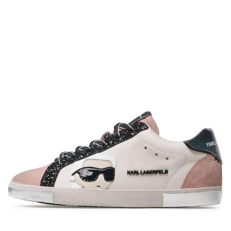 Sneakersy KARL LAGERFELD KL60136 Nude Lthr Eobuwie Pl