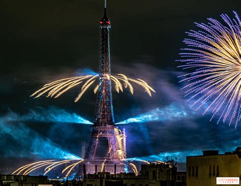 The Eiffel Tower With Fireworks