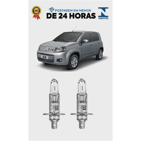 Par Lampada Farol De Milha Fiat Uno Vivace 2011 2012 2013 2014 2015 H1