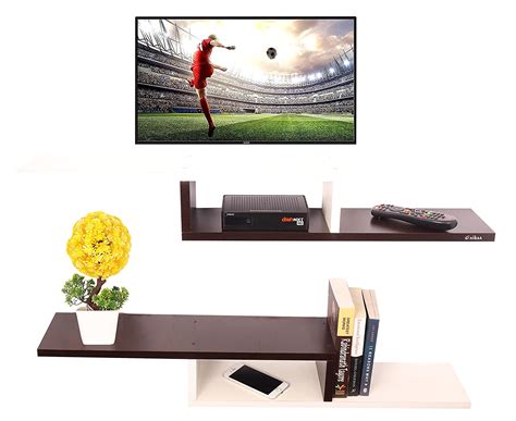 Anikaa Cavin Engineered Wood Wall Mount Tv Unittv Standwall Set Top Box Standtv Cabinettv