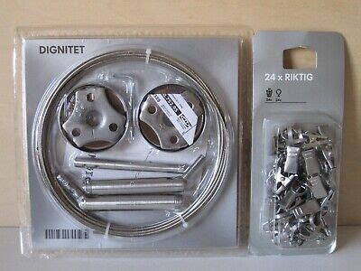 Ikea Dignitet Curtain Wire Set And Riktig Clips