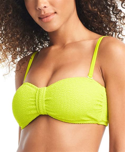 Bar Iii Womens Convertible Bandeau Bikini Top Created For Macys Macys