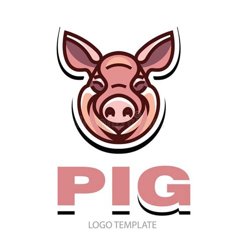 Funny Pink Pig Stock Vector Illustration Of Oink Outline 95434468