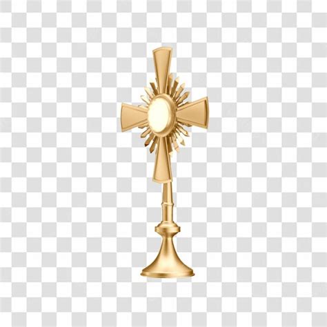 3d Golden Monstrance Catholic Eucharistic Adoration Asset With