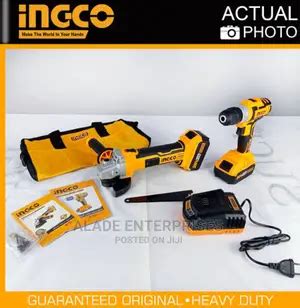 Ingco Cordless Drill Angle Grinder Pcs Combo Kit V In Lagos Island